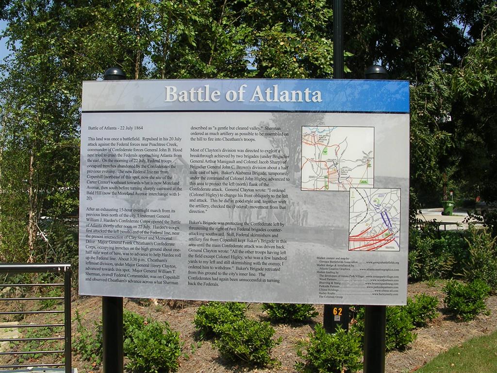 Inman Park Village interpretive marker